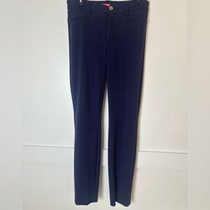 Lilly Pulitzer Navy Blue soft Kelly pants size 2 in excellent condition